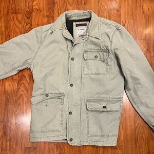 VTG Old Navy Chore Coat Mens M Canvas Fleece Lined Barn Jacket Workwear